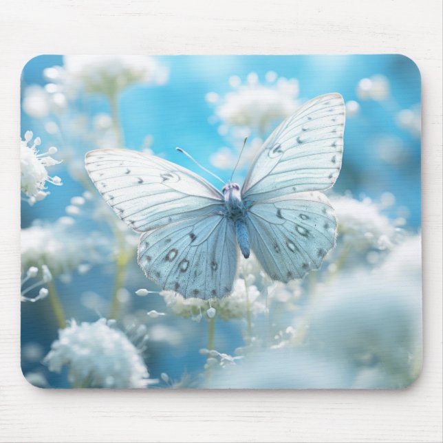 Mousepad Flor-Borboleta Natureza Serena Tranquil (Frente)