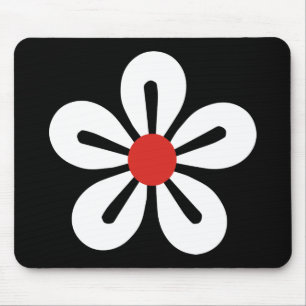 Mousepad Flor Branco