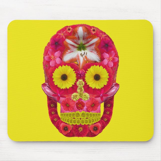 Mousepad Flor - Caveira 6 (Frente)