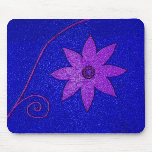 Mousepad flor colorida (Frente)