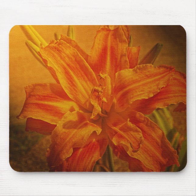 Mousepad Flor com textura de couro (Frente)