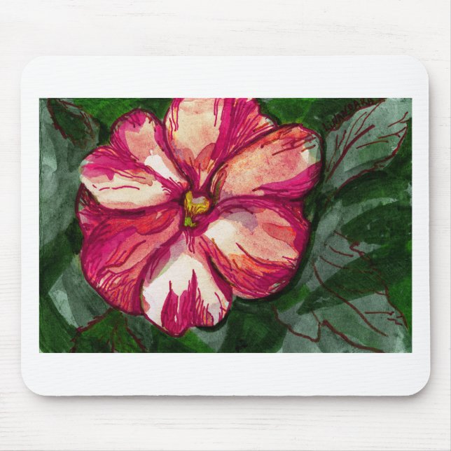 Mousepad Flor cor-de-rosa (Frente)