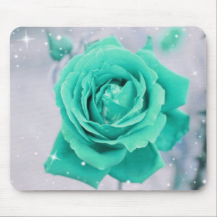 Mousepad Flor cor-de-rosa da cerceta cintilante