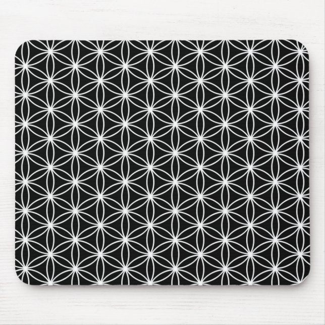 Mousepad Flor da geometria sagrado da vida (Frente)
