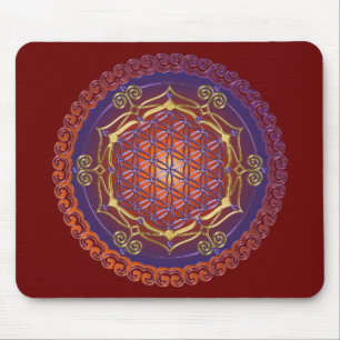 Mousepad FLOR DA VIDA / Blume des Lebens - Ornamento I