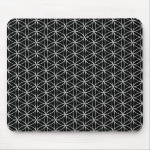 Mousepad Flor da Vida / Blume des Lebens - padrão prateado