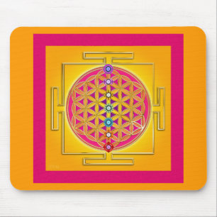 Mousepad FLOR da VIDA - Chakras Yantra