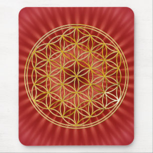 Mousepad Flor da vida/de ouro big conversas BG radial