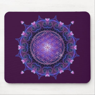 Mousepad FLOR DA VIDA/DES Lebens de Blume - mandala mim