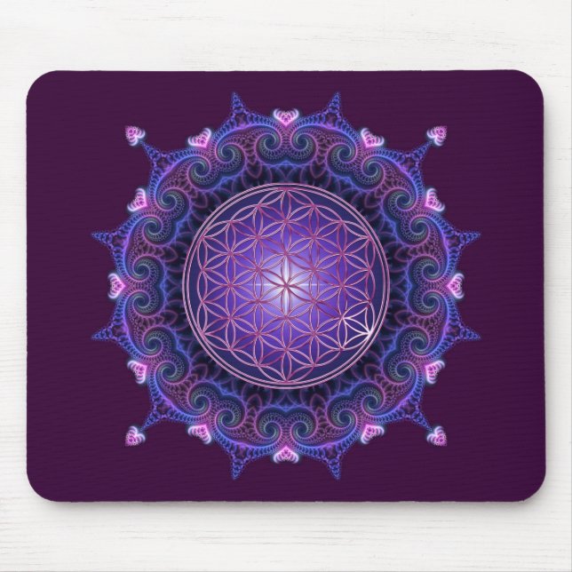 Mousepad FLOR DA VIDA/DES Lebens de Blume - mandala mim (Frente)