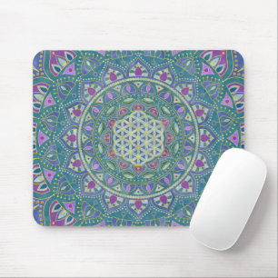 Mousepad Flor Da Vida - Estilo De Mandala Índia 1