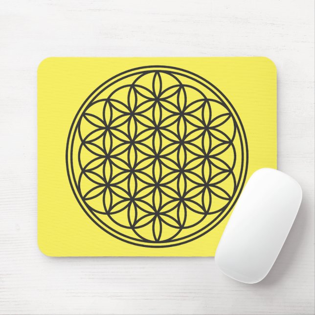 Mousepad FLOR DA VIDA - Símbolo de Geometria Sagrado 1 (Com mouse)