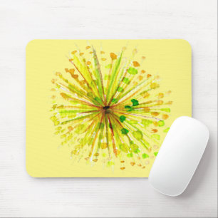 Mousepad Flor dandelion de flor silvestre amarela