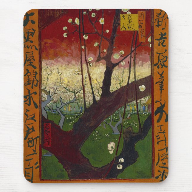 Mousepad Flor de ameixa (Frente)