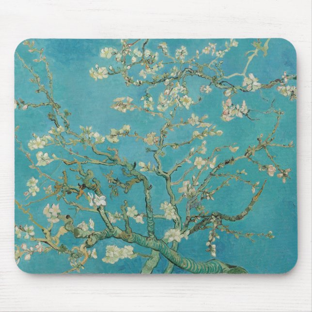 Mousepad Flor de Amêndoa de Van gogh (Frente)
