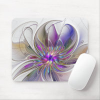 Flor de Arte Abstrato, Enérgica e Colorida