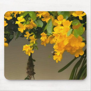 Mousepad Flor de Beleza Dourada