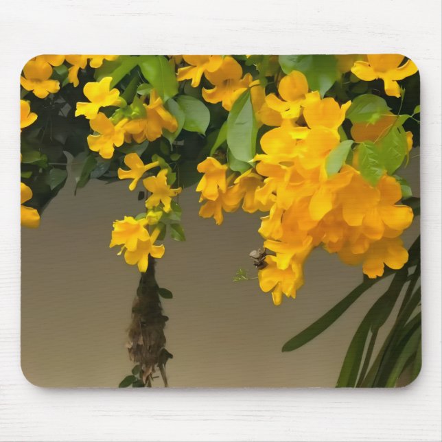 Mousepad Flor de Beleza Dourada (Frente)