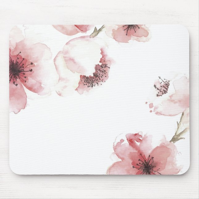 Mousepad Flor de cerejeira simples contudo elegante | (Frente)