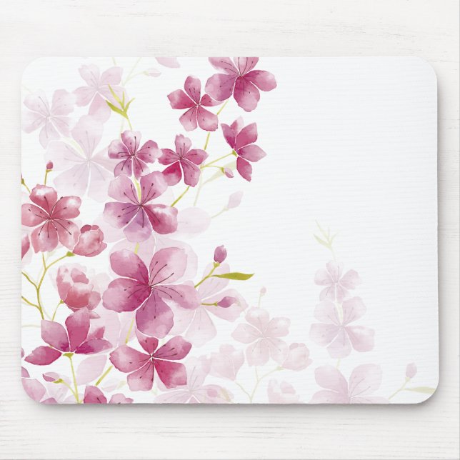 Mousepad Flor de cerejeira simples contudo elegante | (Frente)