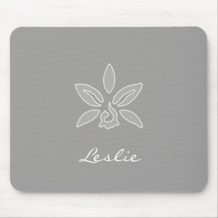 Mousepad Flor De Cinzas Ricas Simples E Orquídea Elegante C