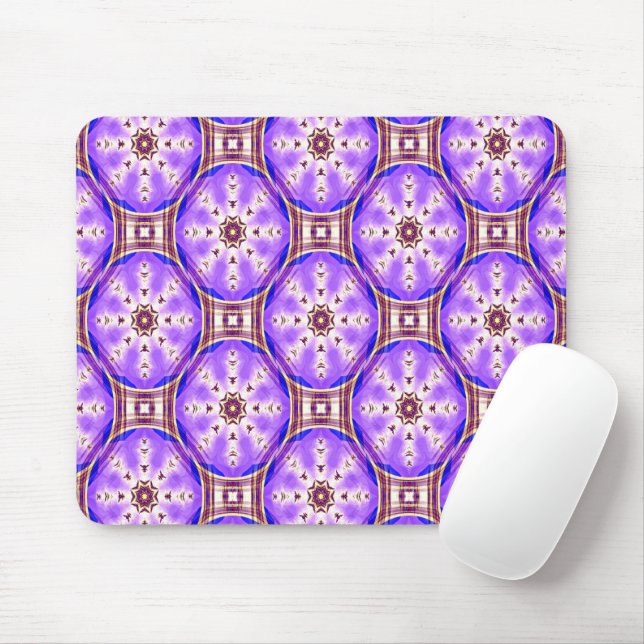 Mousepad Flor de Estrelas de Tartan... (Com mouse)