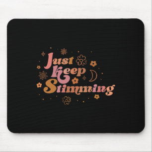 Mousepad Flor De Groovy Continue A Atimar O Autismo Retroat