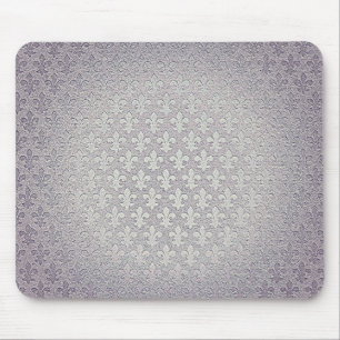 Mousepad Flor de lata de cinza simples