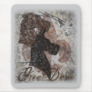 Mousepad Flor de lis great dane