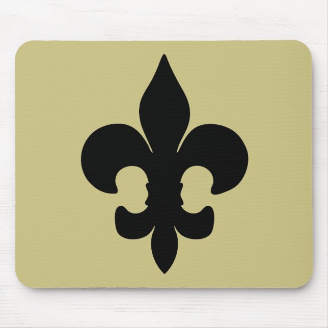 Mousepad Flor de lis preta super (Frente)