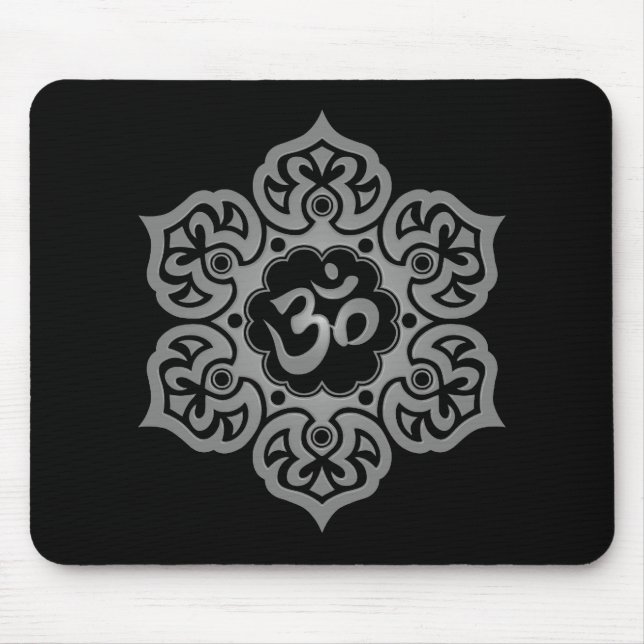 Mousepad Flor de Lotus escura OM (Frente)