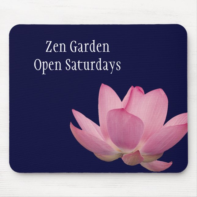 Mousepad Flor de Lotus Rosa (Frente)
