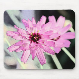 Mousepad Flor de margarida rosa. Arte fotográfica floral.