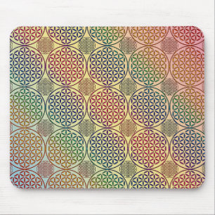 Mousepad Flor de Vida - padrão de granulação do selo 1