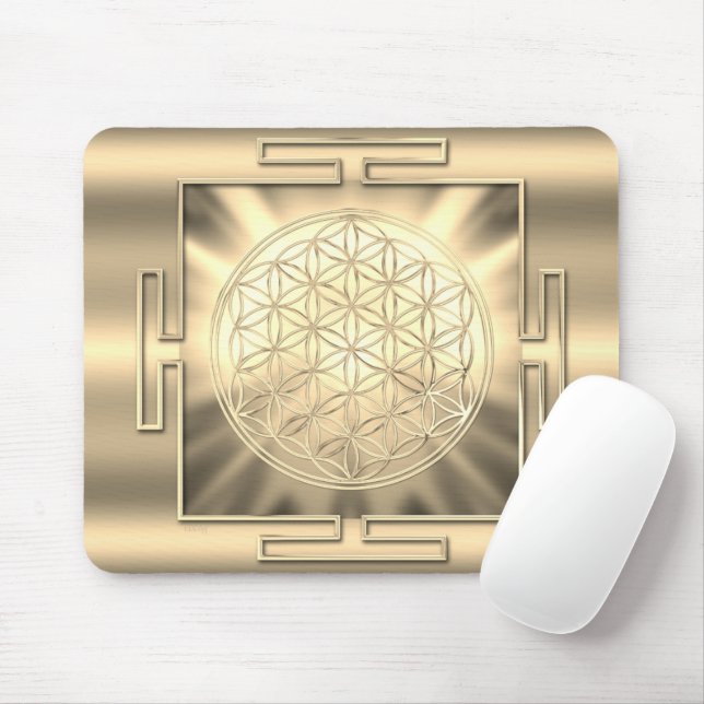 Mousepad Flor De Vida Yantra (Com mouse)
