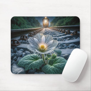 Mousepad Flor De Vidro Nos Caminhos De Ferro