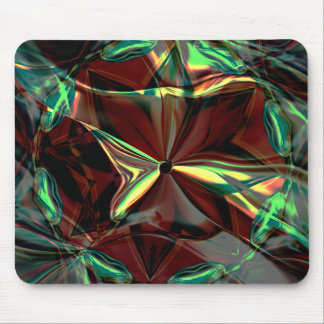 Mousepad Flor digital com tons metálicos ou cristalinos