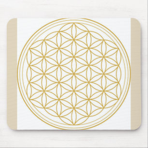 Mousepad Flor do tapete do rato da vida