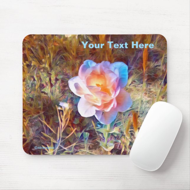 Mousepad Flor Estilizada Colorida (Com mouse)