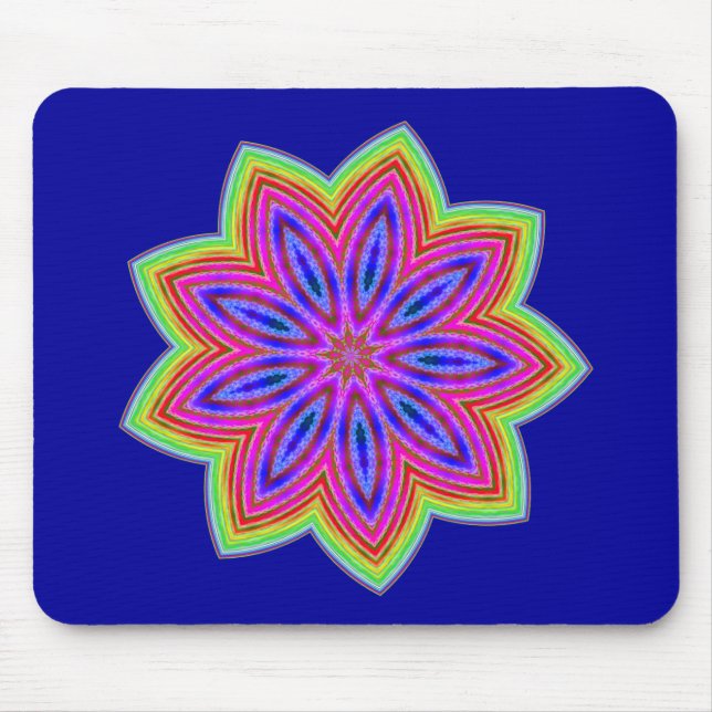 Mousepad Flor Estrela Funky (Frente)