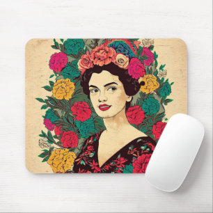 Mousepad Flor feminina