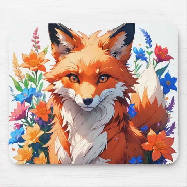 Mousepad Flor Fox (Frente)