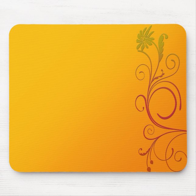 Mousepad Flor Laranja (Frente)