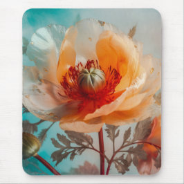 Mousepad Flor Laranja Delicada