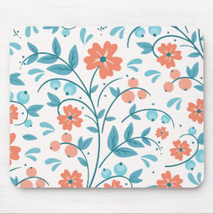Mousepad Flor laranja minimalista