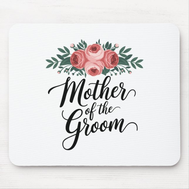 Mousepad Flor Mãe Do Noivo Casamento Shower Mãe De (Frente)