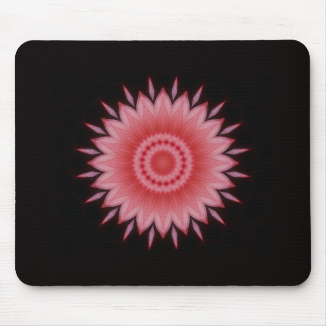 Mousepad Flor Mandala a rosa (Frente)