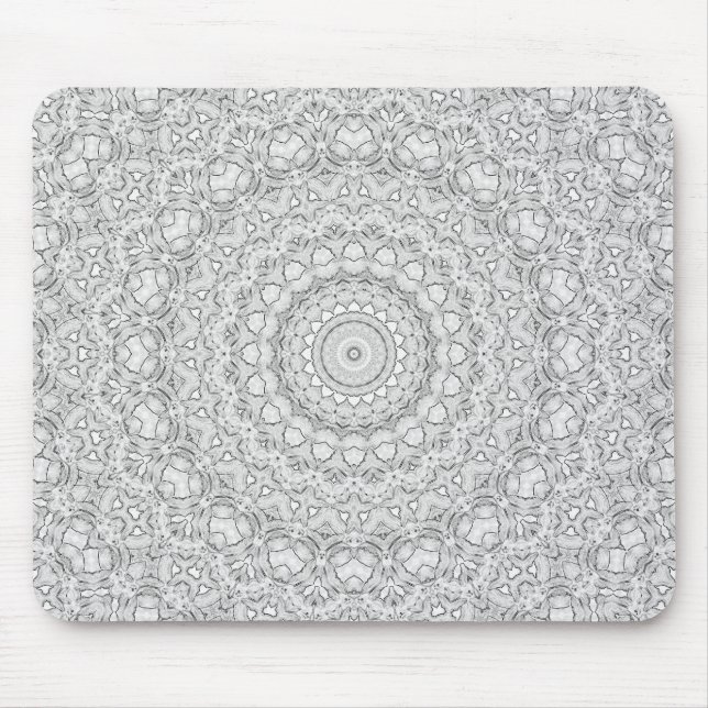 Mousepad Flor Mandalal_MG_2221 BlackNWhite (Frente)