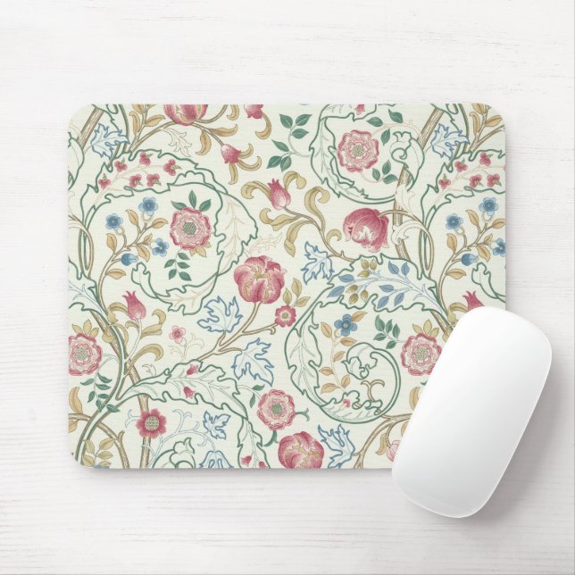 Mousepad Flor, Padrão Floral, William Morris (Com mouse)