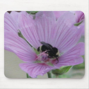 Mousepad Flor Púrpura Leve Com Abelha